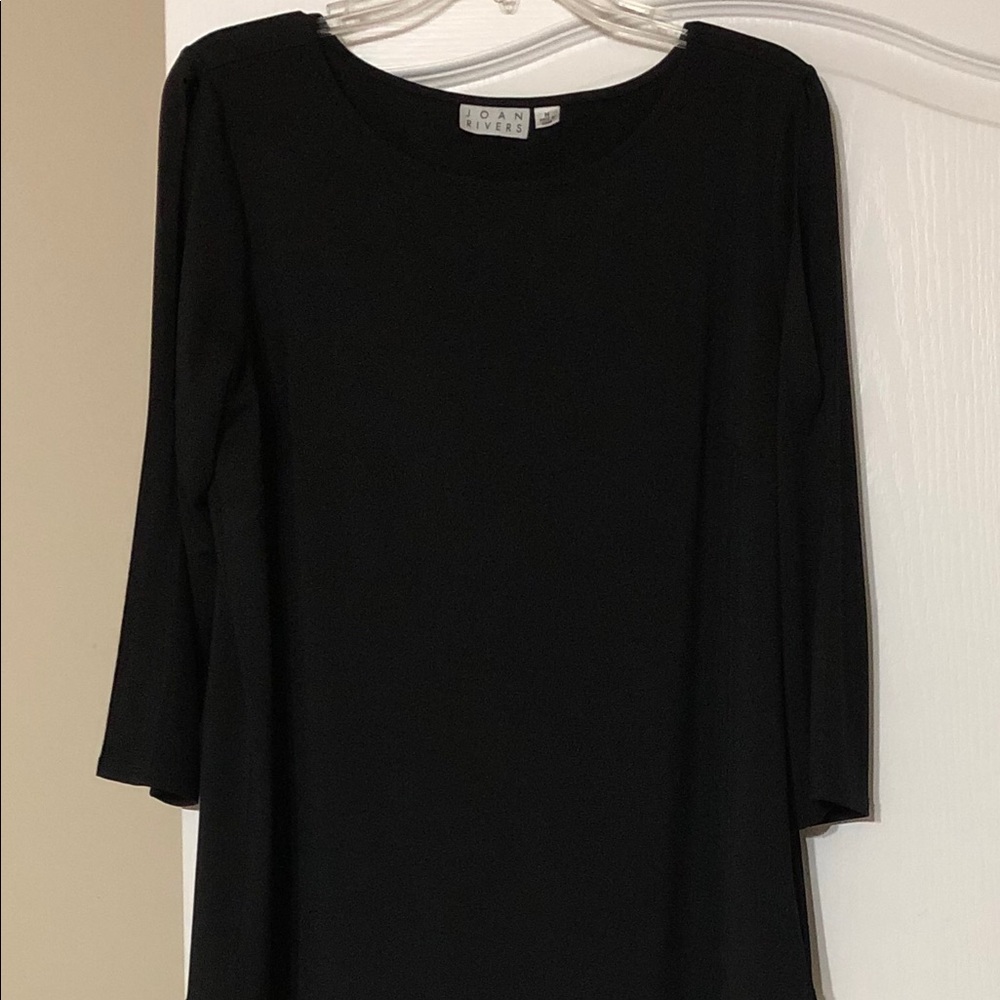 Black Split Sleeve Top